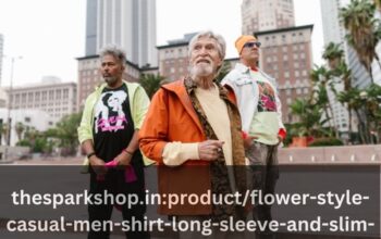 thesparkshop.in:product/flower-style-casual-men-shirt-long-sleeve-and-slim-fit-mens-clothes